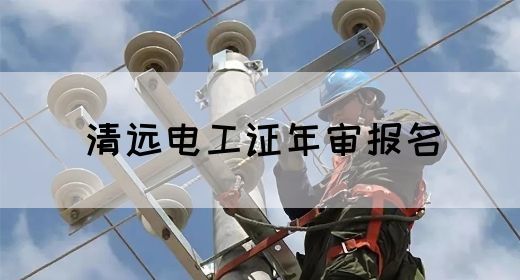 清远电工证年审报名(图1)