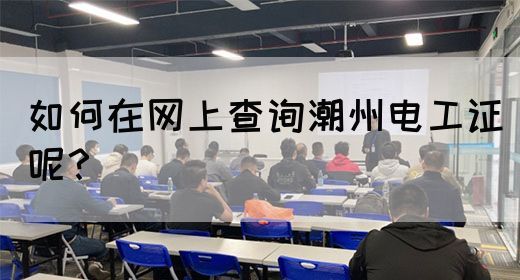如何在网上查询潮州电工证呢？(图1)