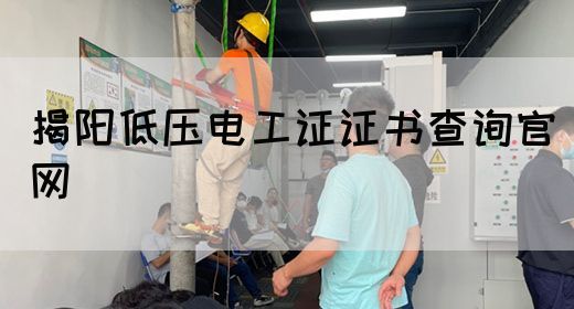 揭阳低压电工证证书查询官网
