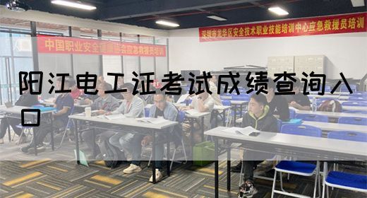 阳江电工证考试成绩查询入口