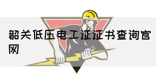 韶关低压电工证证书查询官网